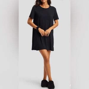Cozy Earth Bamboo Stretch Knit Sleep Dress Black XL NWT IN PACKAGE